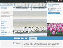 Tablet Screenshot of hotelcarltonsorrento.com